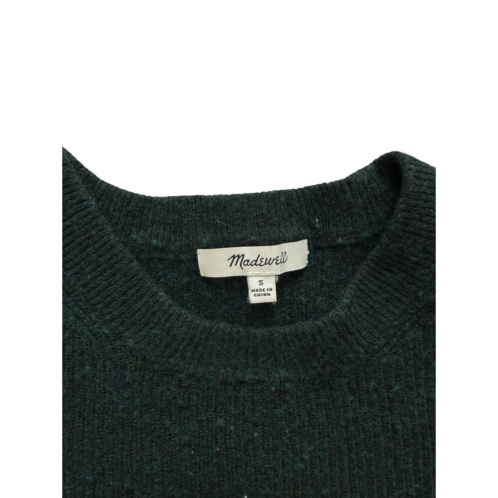 Madewell Green Baybrook Pullover Crewneck Sweater Size Small - Picture 8 of 9